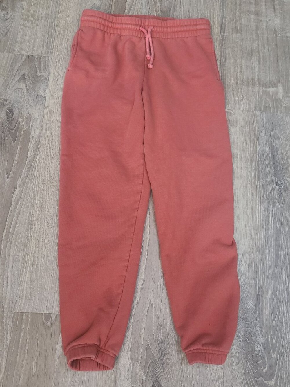 Aritzia Tna Cozy Fleece Perfect Sweatpants Jogger Clay Rust Red - Size Small